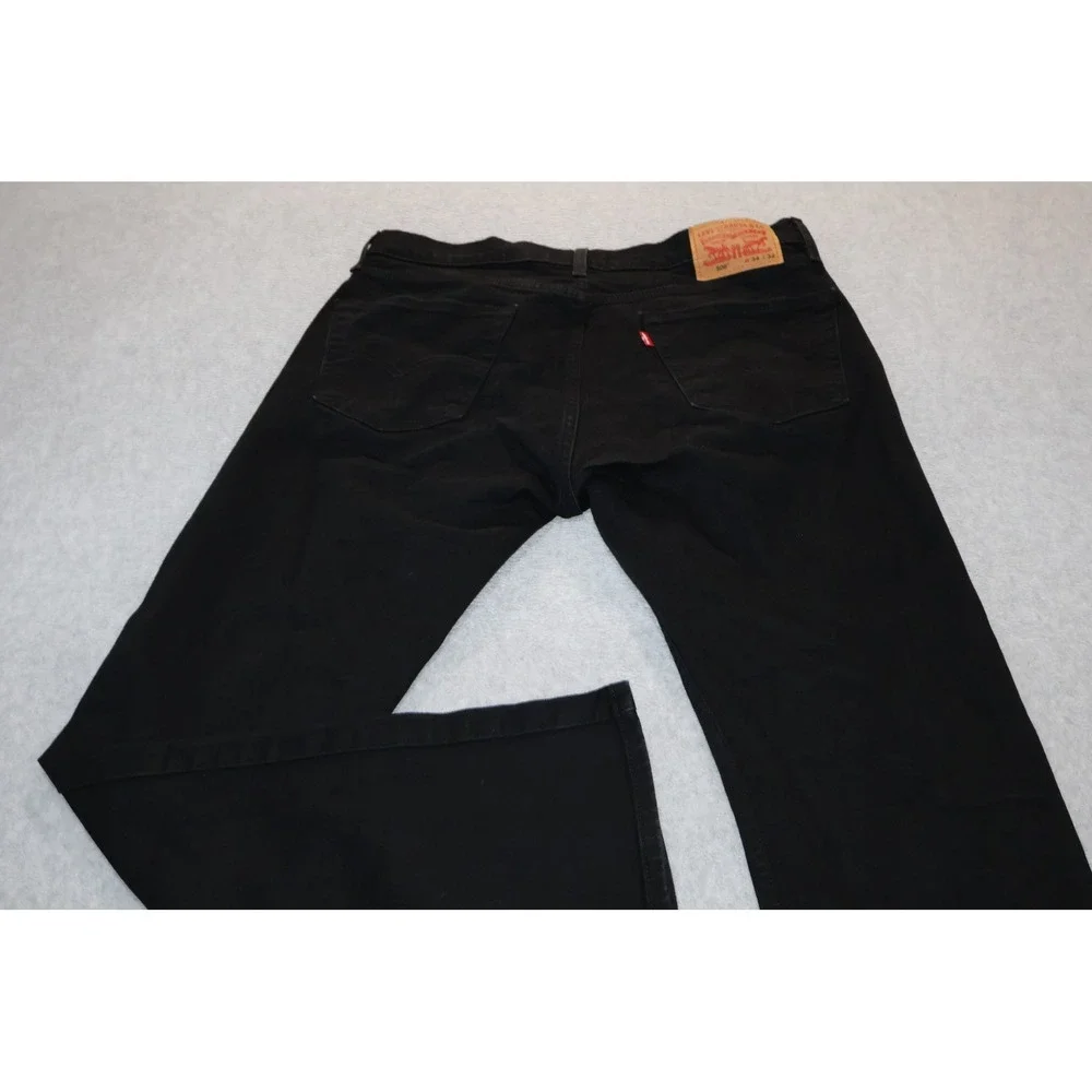 Levi's Strauss & Co. 506 Men 34x32 Black Straight Leg Regular Fit Jeans